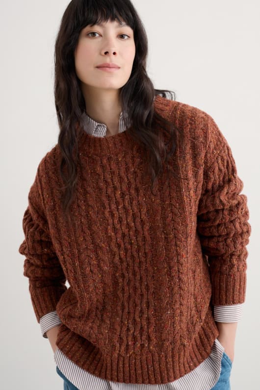 newlyn cable knit jumper