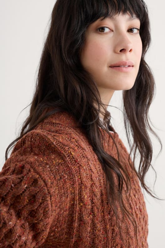 newlyn cable knit jumper