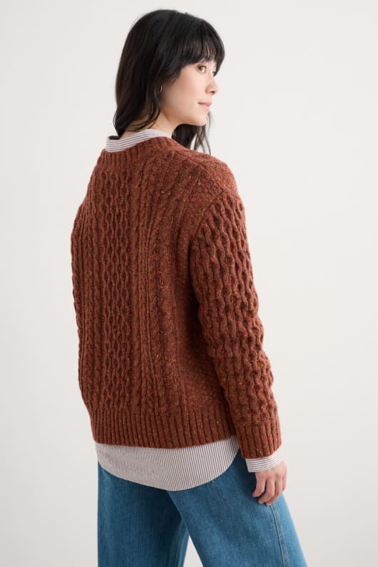 newlyn cable knit jumper