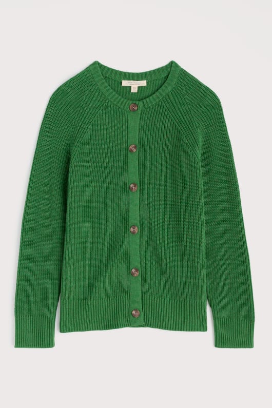 potters meadow organic cotton knitted cardigan
