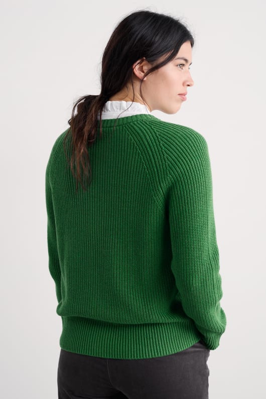 potters meadow organic cotton knitted cardigan