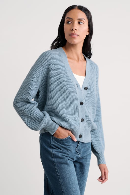 winding creek organic cotton knit cardigan